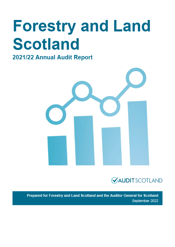 Publication cover: Forestry and Land Scotland annual audit 2021/22