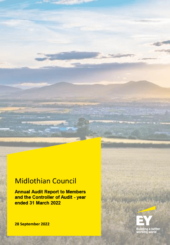 Publication cover: Midlothian Council annual audit 2021/22