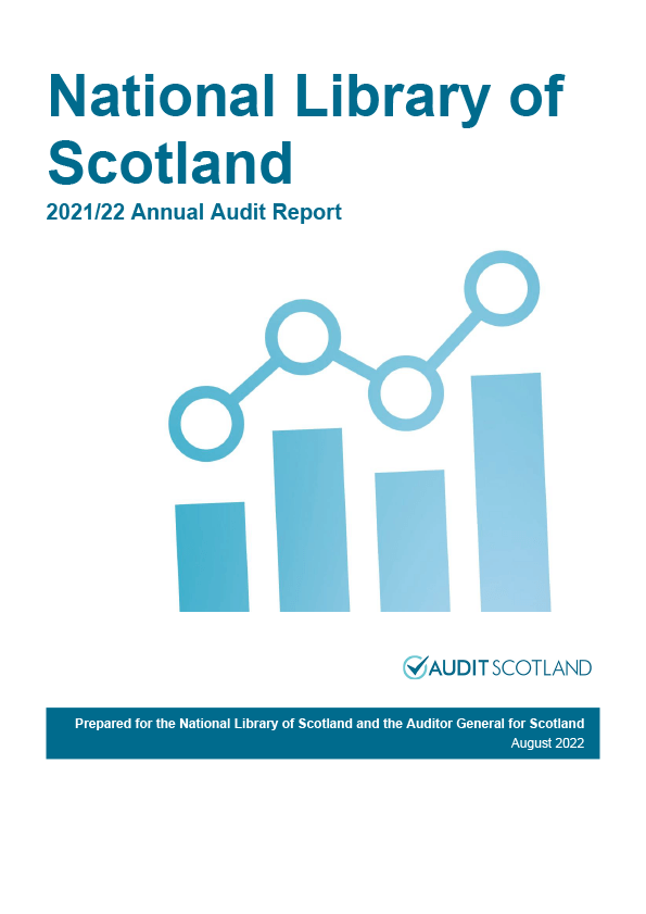 Publication cover: National Library of Scotland annual audit 2021/22