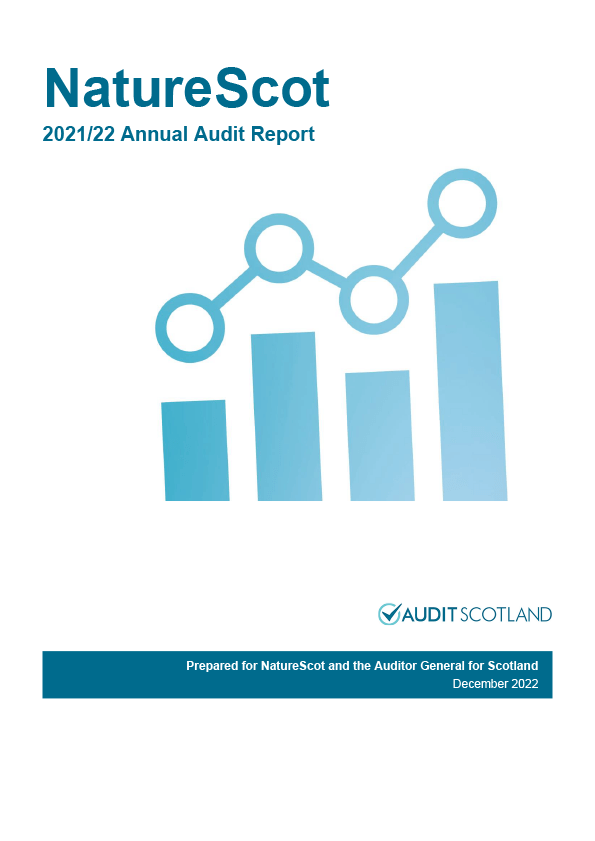 Publication cover: NatureScot annual audit 2021/22