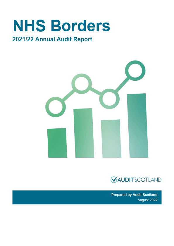 Publication cover: NHS Borders annual audit 2021/22