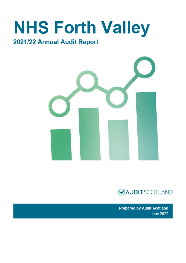 Publication cover: NHS Forth Valley annual audit 2021/22