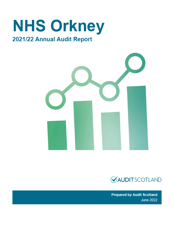 Publication cover: NHS Orkney annual audit 2021/22