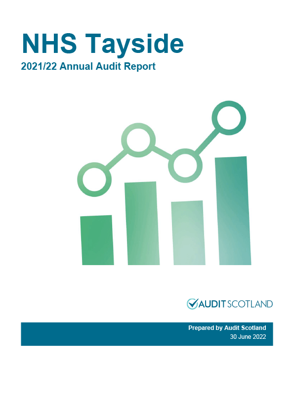 Publication cover: NHS Tayside annual audit 2021/22