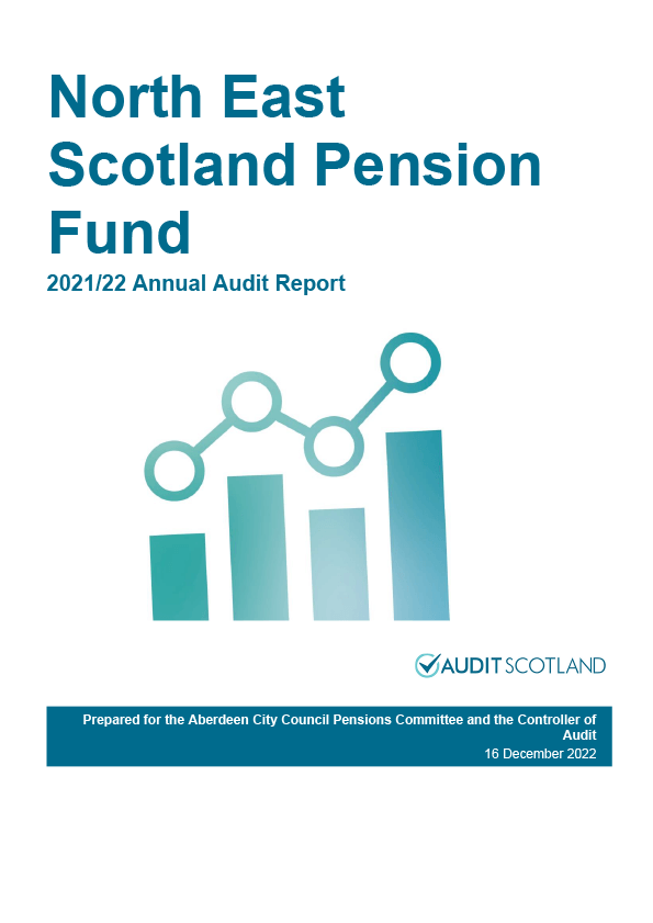 Publication cover: North East Scotland Pension Fund annual audit 2021/22