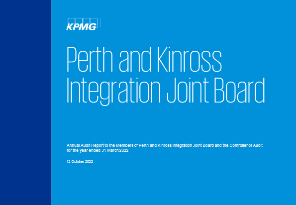 Publication cover: Perth and Kinross Integration Joint Board annual audit 2021/22