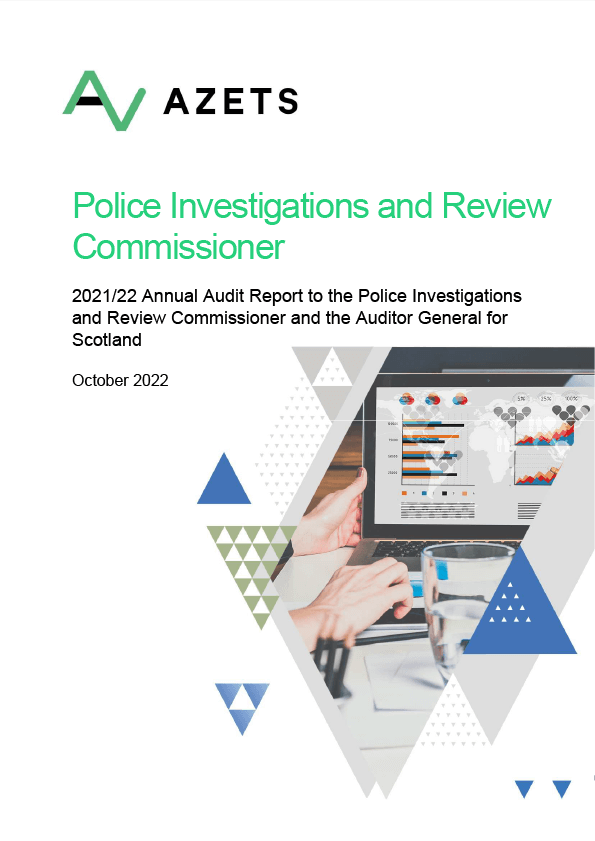 Publication cover: Police Investigations and Review Commissioner annual audit 2021/22