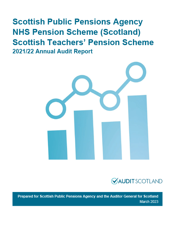Publication cover: Scottish Public Pensions Agency annual audit 2021/22