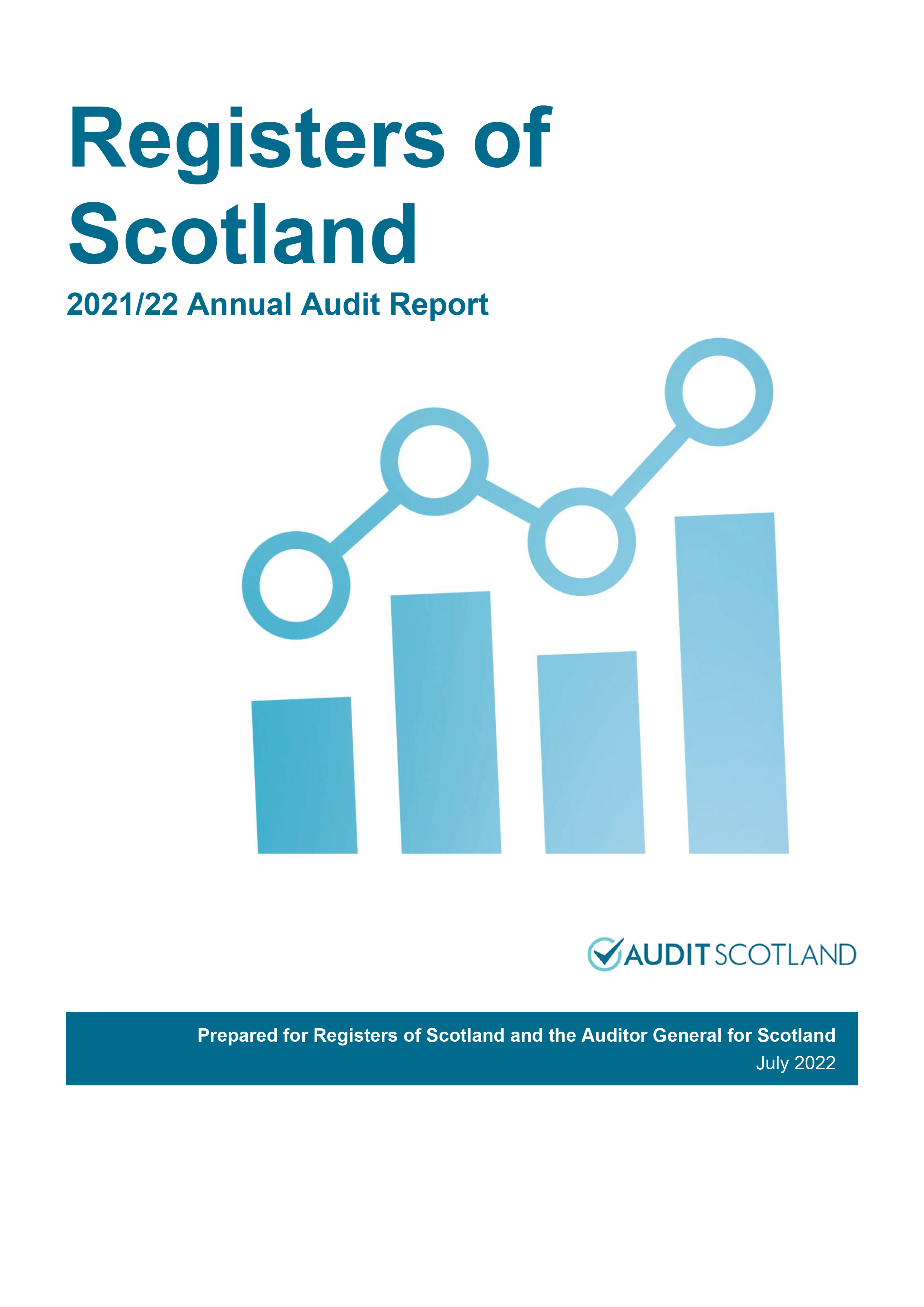 Publication cover: Registers of Scotland annual audit 2021/22