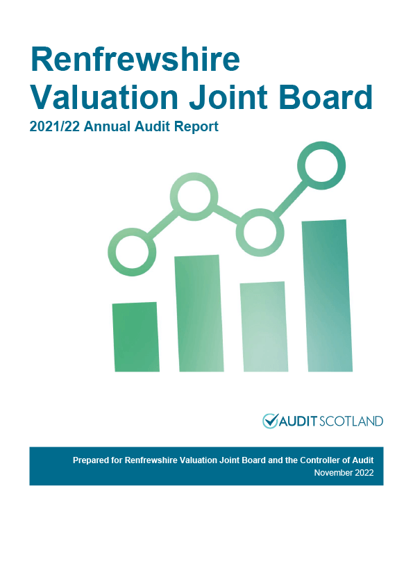 Publication cover: Renfrewshire Valuation Joint Board annual audit 2021/22