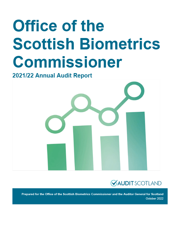 Publication cover: Office of the Scottish Biometrics Commissioner annual audit 2021/22