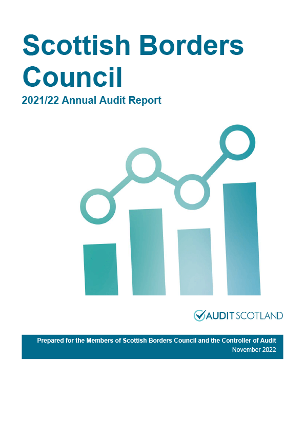Publication cover: Scottish Borders Council annual audit 2021/22