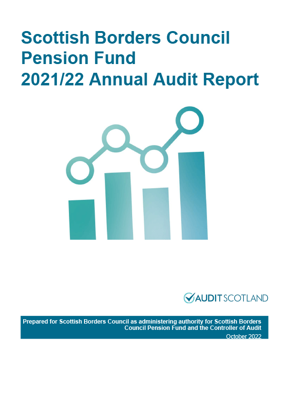 Publication cover: Scottish Borders Council Pension Fund annual audit 2021/22