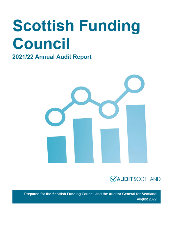 Publication cover: Scottish Funding Council annual audit 2021/22