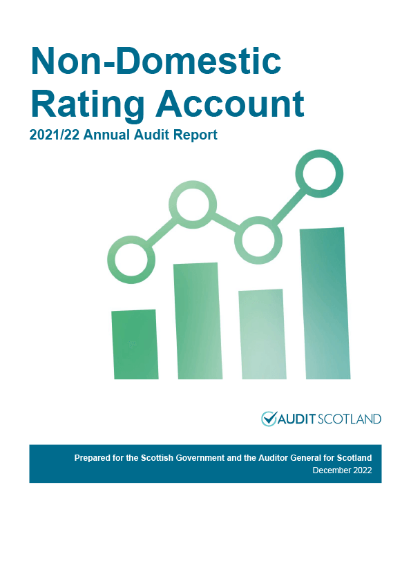 Publication cover: Scottish Government: Non-Domestic Rating Account annual audit 2021/22