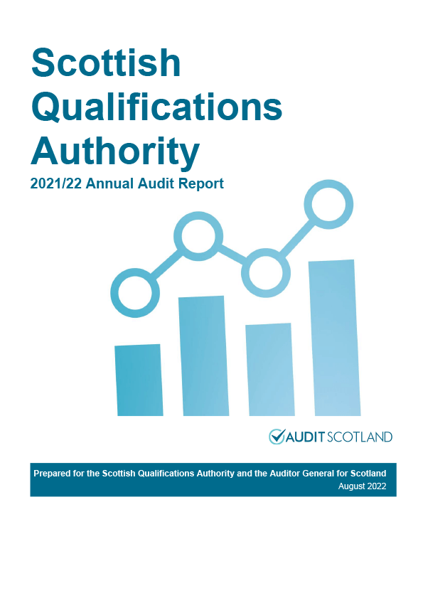 Publication cover: Scottish Qualifications Authority annual audit 2021/22