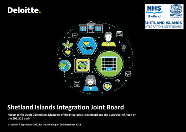 Publication cover: Shetland Islands Integration Joint Board annual audit 2021/22