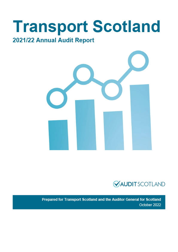 Publication cover: Transport Scotland annual audit 2021/22