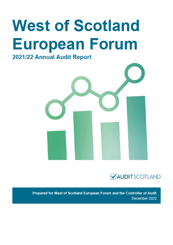 Publication cover: West of Scotland European Forum annual audit 2021/22