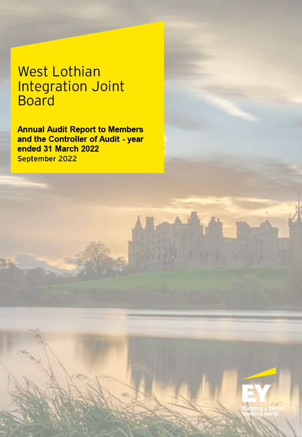 Publication cover: West Lothian Integration Joint Board annual audit 2021/22