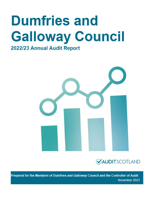 Publication cover: Dumfries and Galloway Council annual audit 2022/23