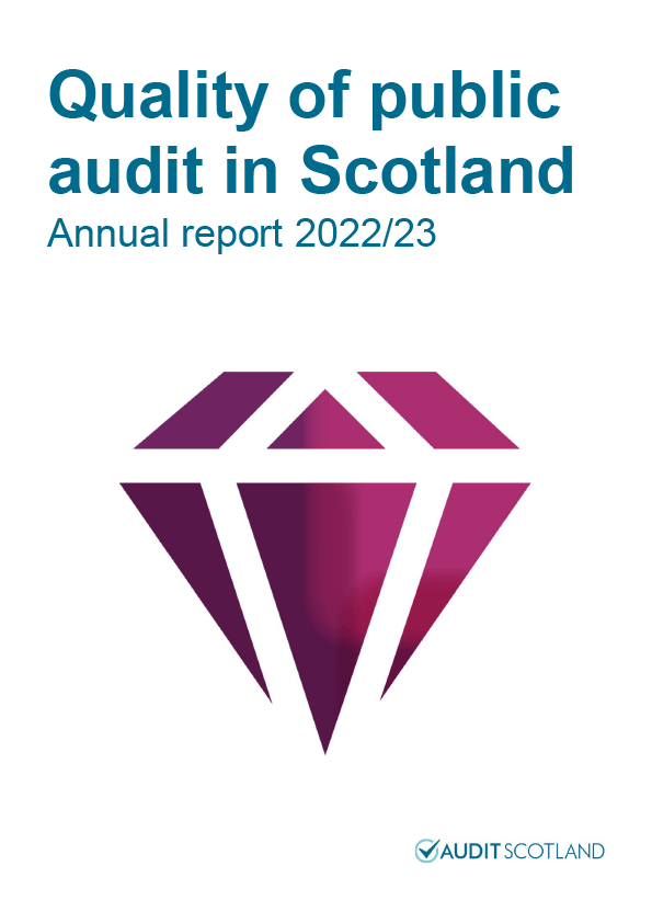 Publication cover: Quality of public audit in Scotland: Annual report 2022/23