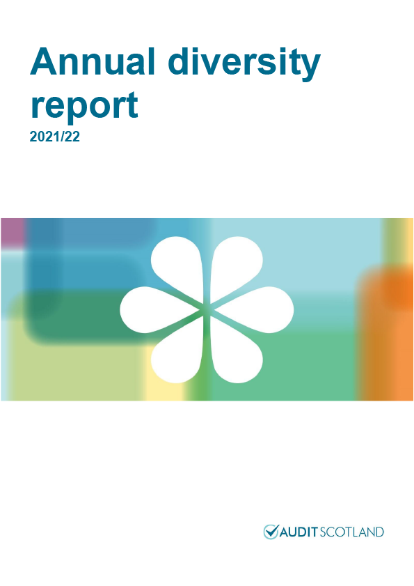 Publication cover: Annual diversity report 2021/22