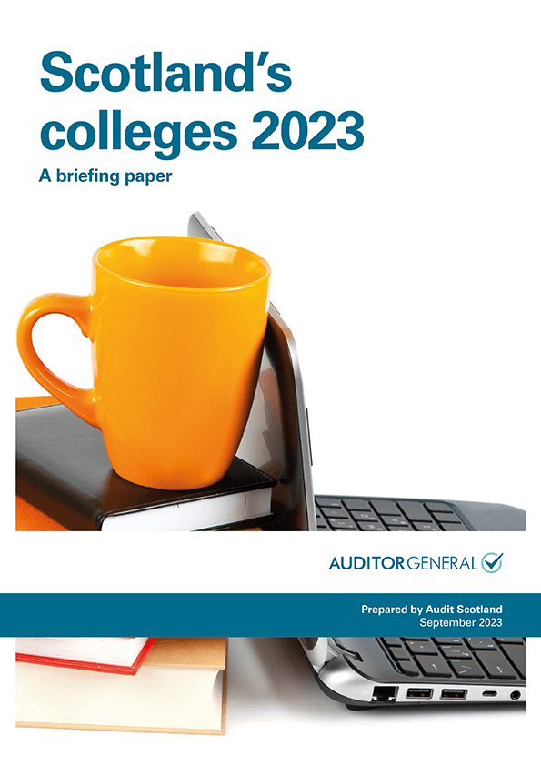 Publication cover: Scotland's colleges 2023