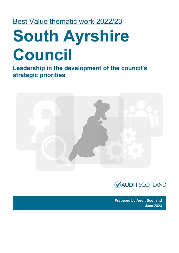 Publication cover: Best Value thematic work 2022/23: South Ayrshire Council