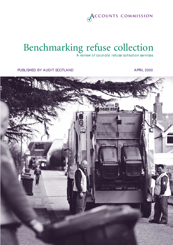 Report cover: Benchmarking refuse collection - A review of councils' refuse collection services
