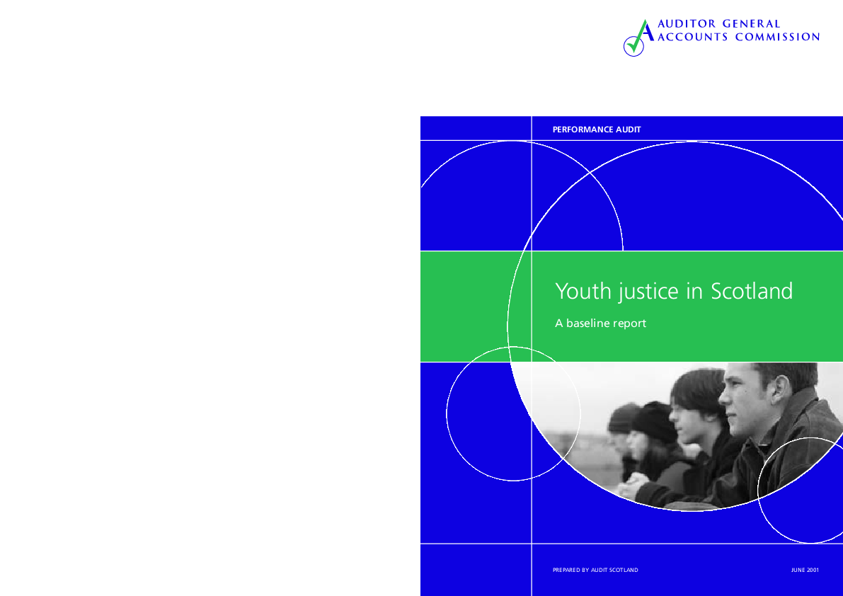 Publication cover: Youth justice in Scotland - A baseline report