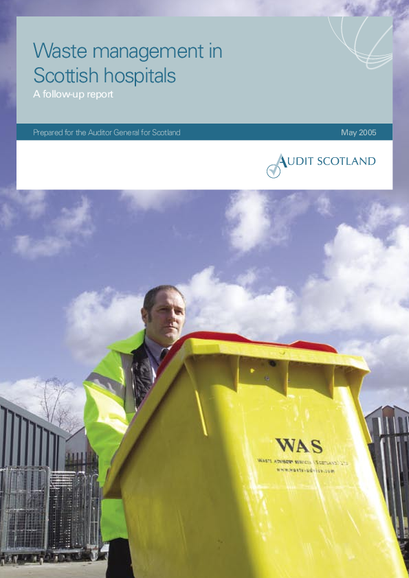 Publication cover: Waste management in Scottish hospitals: A follow-up report