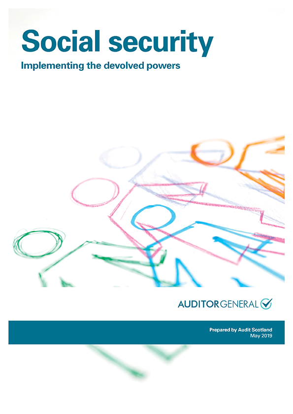 Publication cover: Social security: Implementing the devolved powers