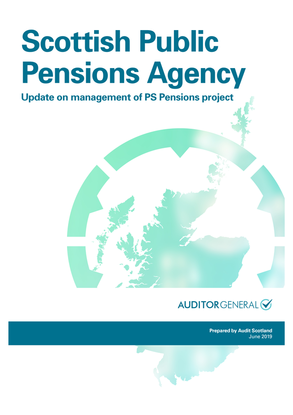 Publication cover: Scottish Public Pensions Agency: Update on management of PS Pensions project