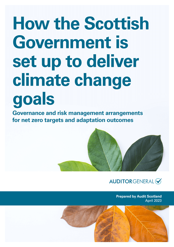 Publication cover: How the Scottish Government is set up to deliver climate change goals