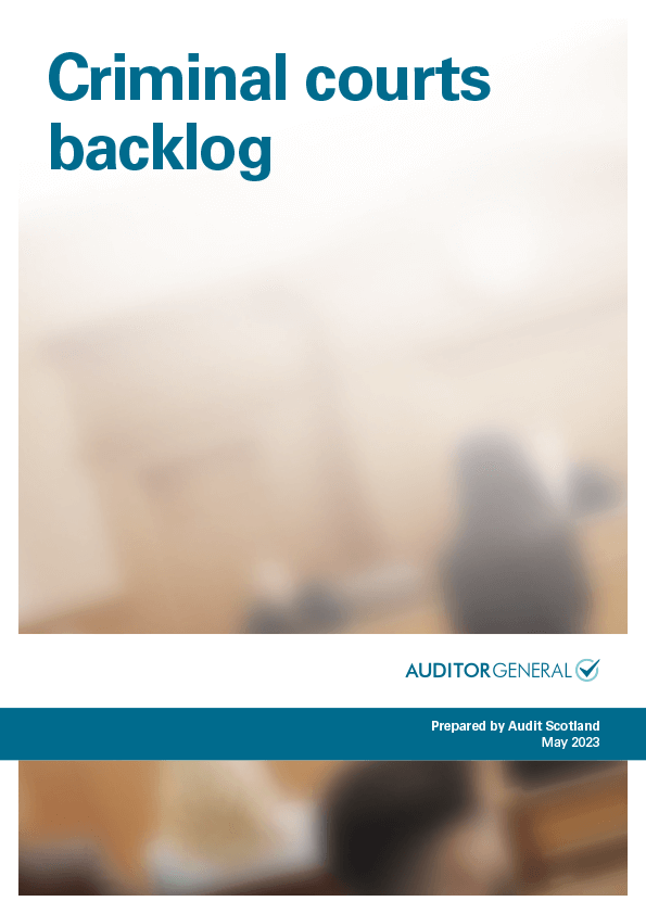 Publication cover: Criminal courts backlog