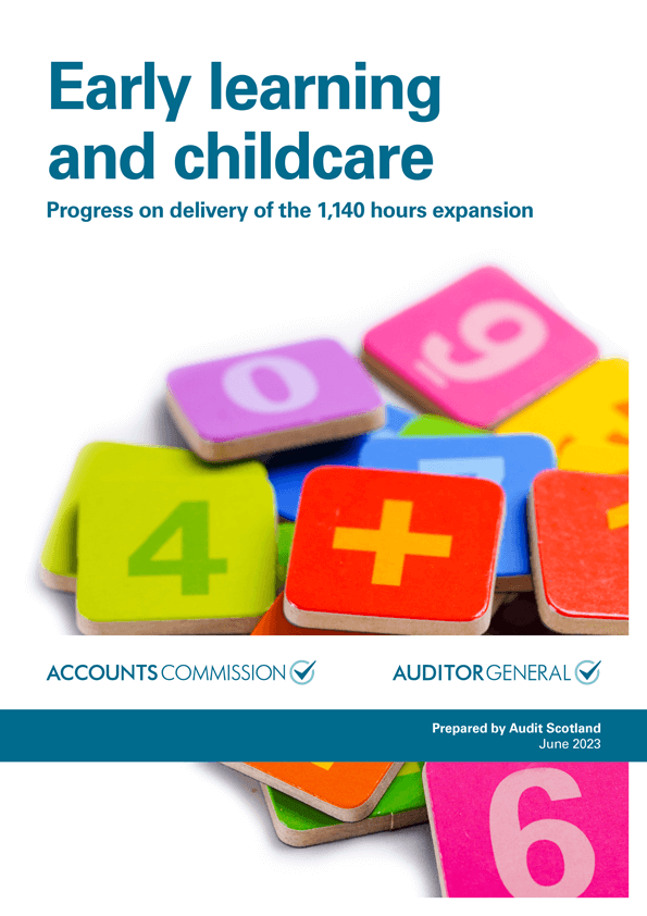 Publication cover: Early learning and childcare: Progress on delivery of the 1,140 hours expansion