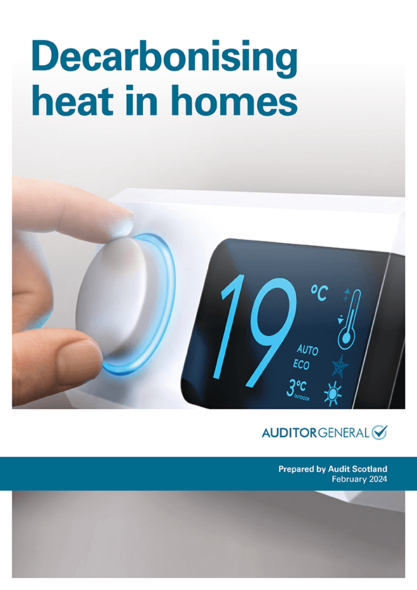 Publication cover: Decarbonising heat in homes