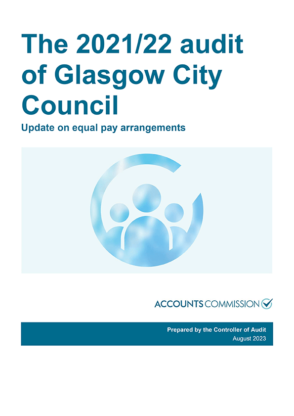 Publication cover: The 2021/22 audit of Glasgow City Council