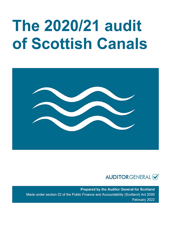 Publication cover: The 2020/21 audit of Scottish Canals