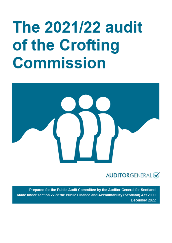 Publication cover: The 2021/22 audit of the Crofting Commission