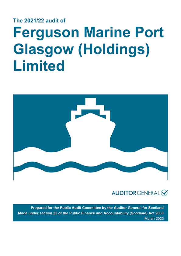 Publication cover: The 2021/22 audit of Ferguson Marine Port Glasgow (Holdings) Limited