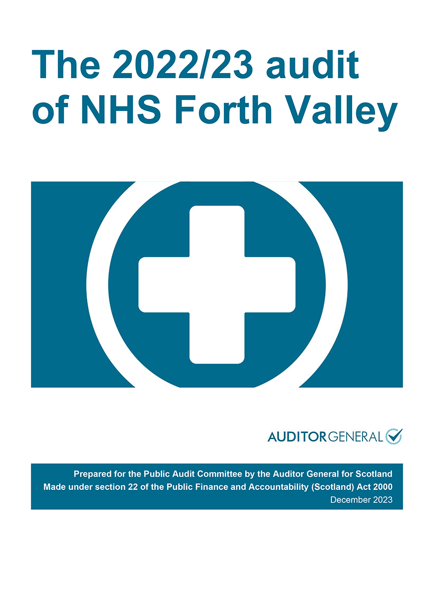 Publication cover: The 2022/23 audit of NHS Forth Valley