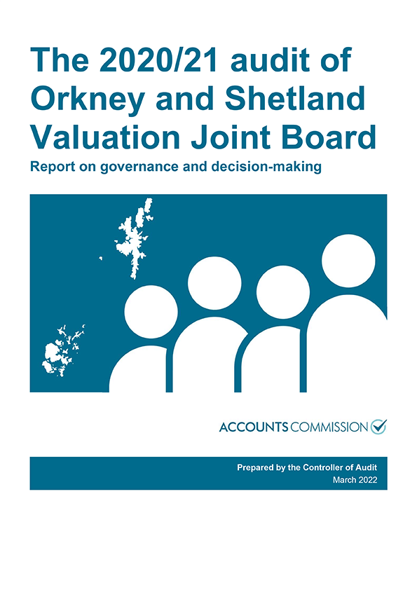 Publication cover: The 2020/21 audit of Orkney and Shetland Valuation Joint Board