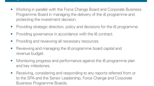 Remit of i6 programme board