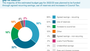 Aggregate analysis of all 32 councils' proposed ways to meet the budget gap for 2022/23