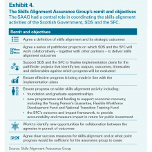 Exhibit 4: The Skills Alignment Assurance Group's remit and objectives