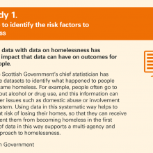 Case study 1: Data linkage to identify the risk factors to homelessness